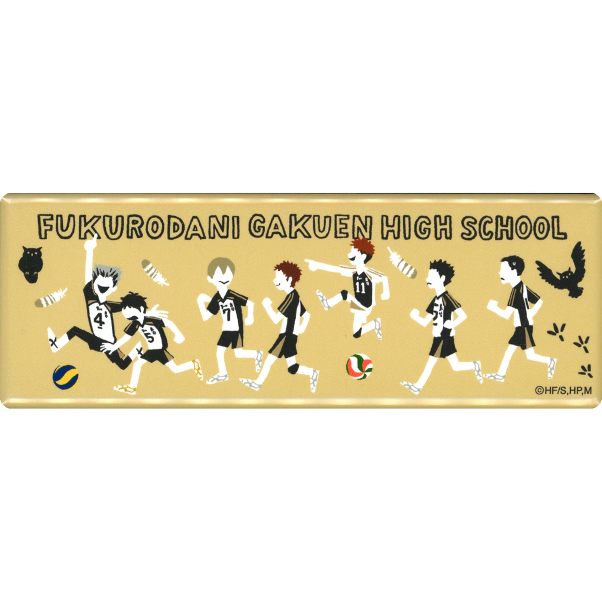 Fukurodani Academy Haikyu!! Yuru Palette Long Button TO THE TOP [USED]