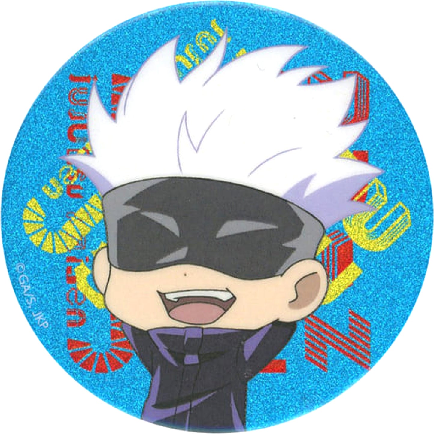 Satoru Gojo Mini Character Jujutsu Kaisen Glitter Button Collection Tokyo Anime Tourism 2023 Jujutsu Kaisen Pop Up Shop in Marui Limited [USED]