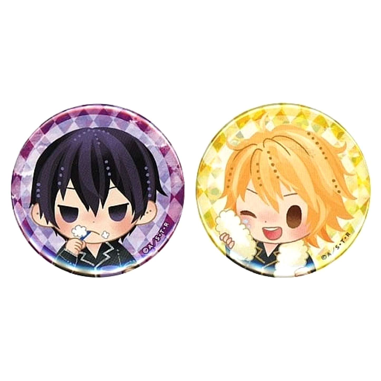 Reborn! Hibari Dino A Can Badge Set Buttons [USED]