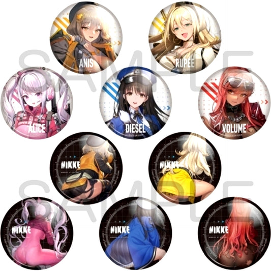 Set of 10 Goddess of Victory: Nikke Trading Button Vol.2 [USED]