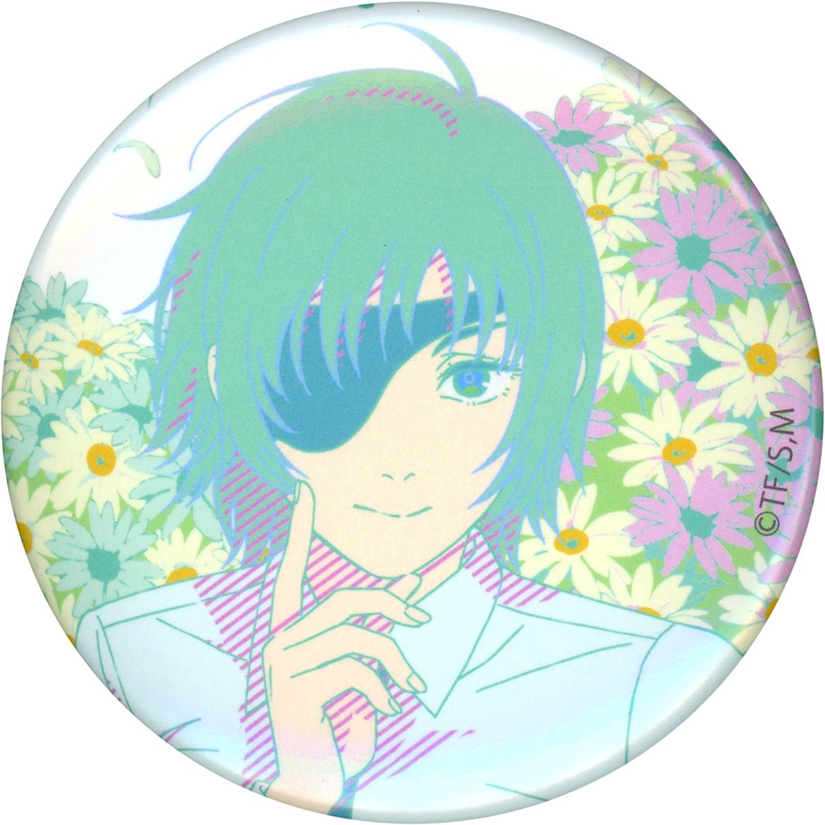 Himeno Chainsaw Man Chara Badge Collection Index Finger on Face Button [USED]