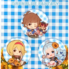 Granblue Fantasy Gran & Others Mini Character Can Badge Set A Granblue Fantasy Fest 2022-2023 Exclusive Buttons [USED]