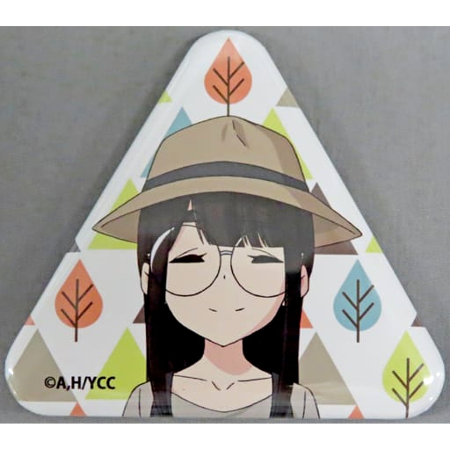 Laid-Back Camp: The Movie Minami Toba DMM Scratch! S'mores Party Triangular Can Badge Collection Prize E-11 Buttons [USED]