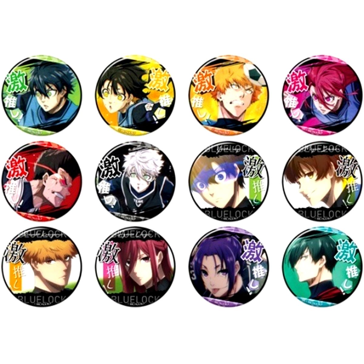Set of 12 Blue Lock Gekioshi Series Button Collection [USED]