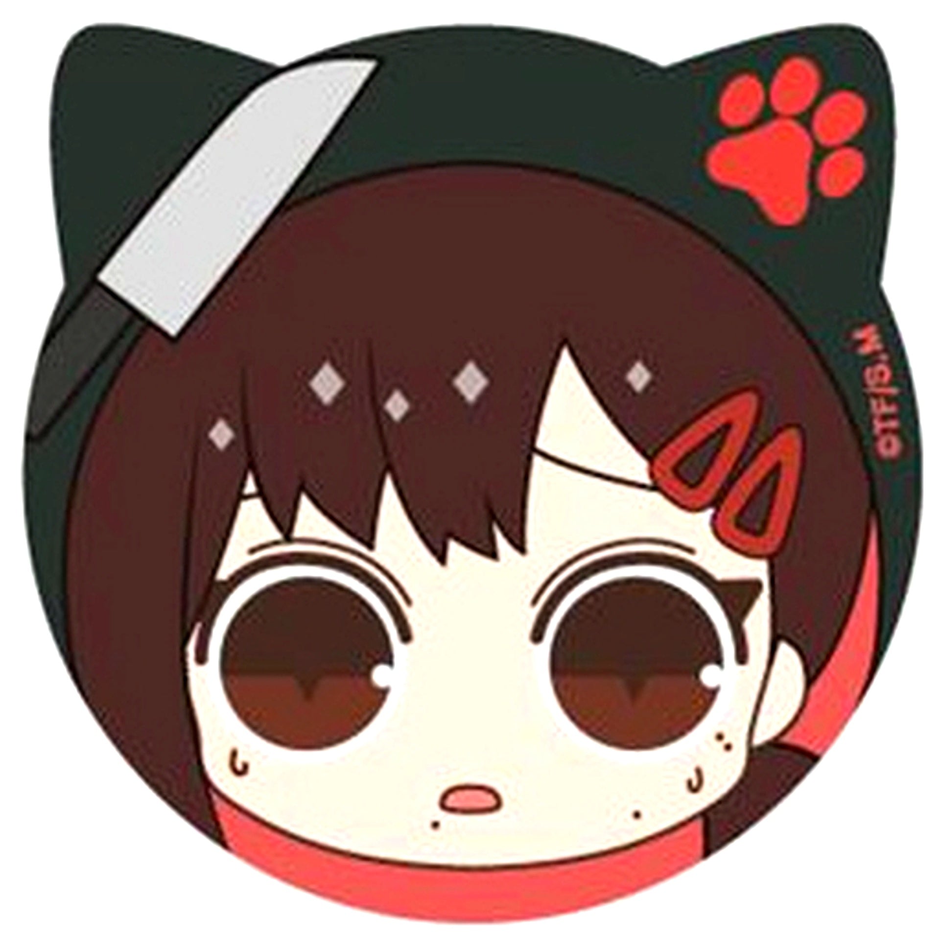 Kobeni Higashiyama Chainsaw Man Kemomimi Animal Ears Button [USED]