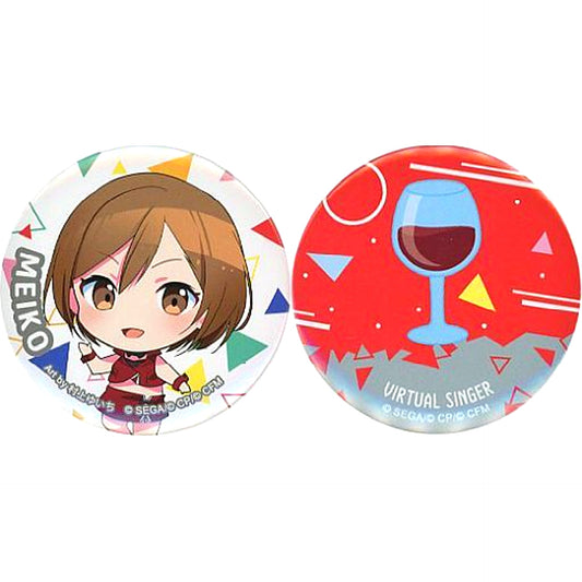 MEIKO E Prize Button Set of 2 Project Sekai Colorful Stage! feat. Hatsune Miku Vol.3 Sega Lucky Kuji [USED]