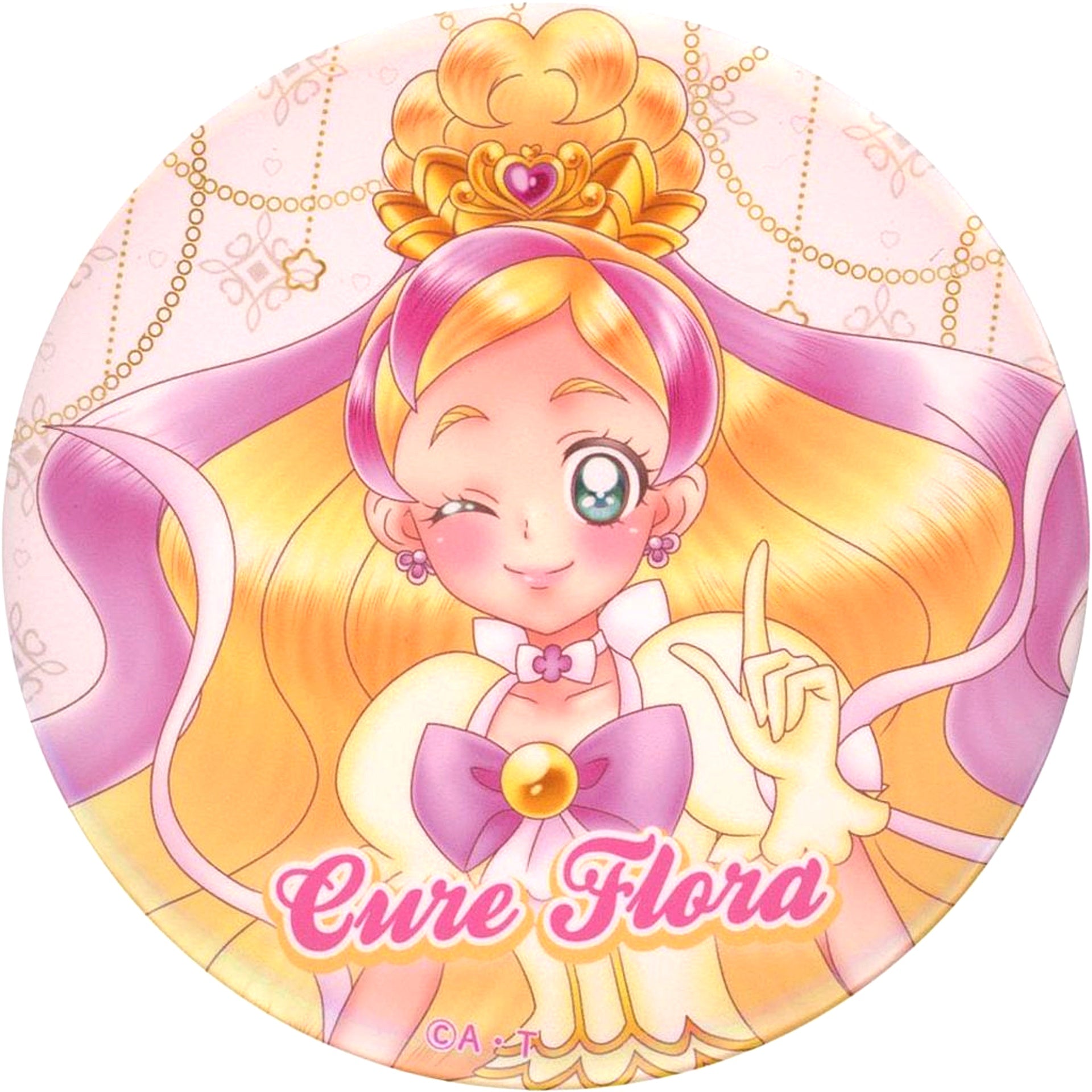 Cure Flora All Precure Exhibition 20th Anniversary Memories Badge [USED]