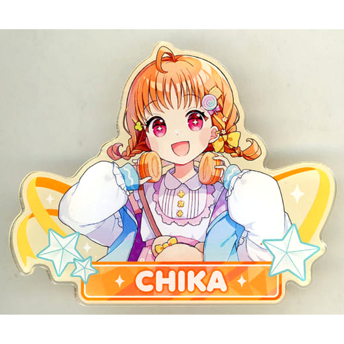 Love Live! Sunshine!! x Hatsune Miku Chika Takami Acrylic Badge Village Vanguard Limited Buttons [USED]