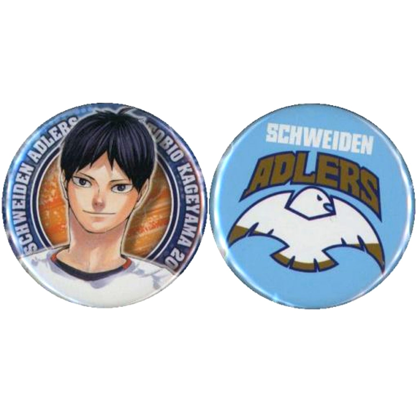 Tobio Kageyama Schweiden Adlers AD Haikyu!! Button 2 Piece Set Single Item [USED]