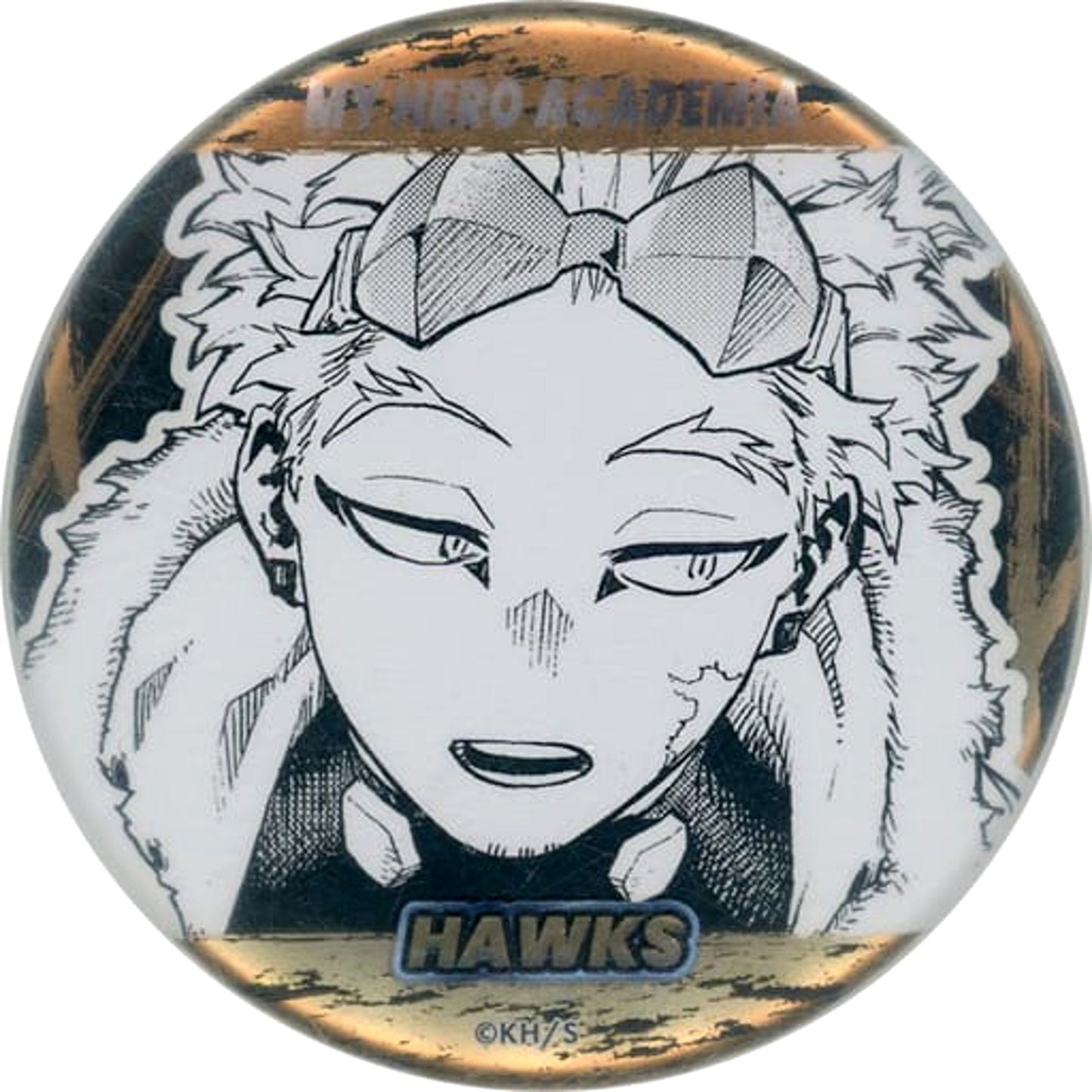 My Hero Academia Hawks Decollection Can Badge Buttons [USED]