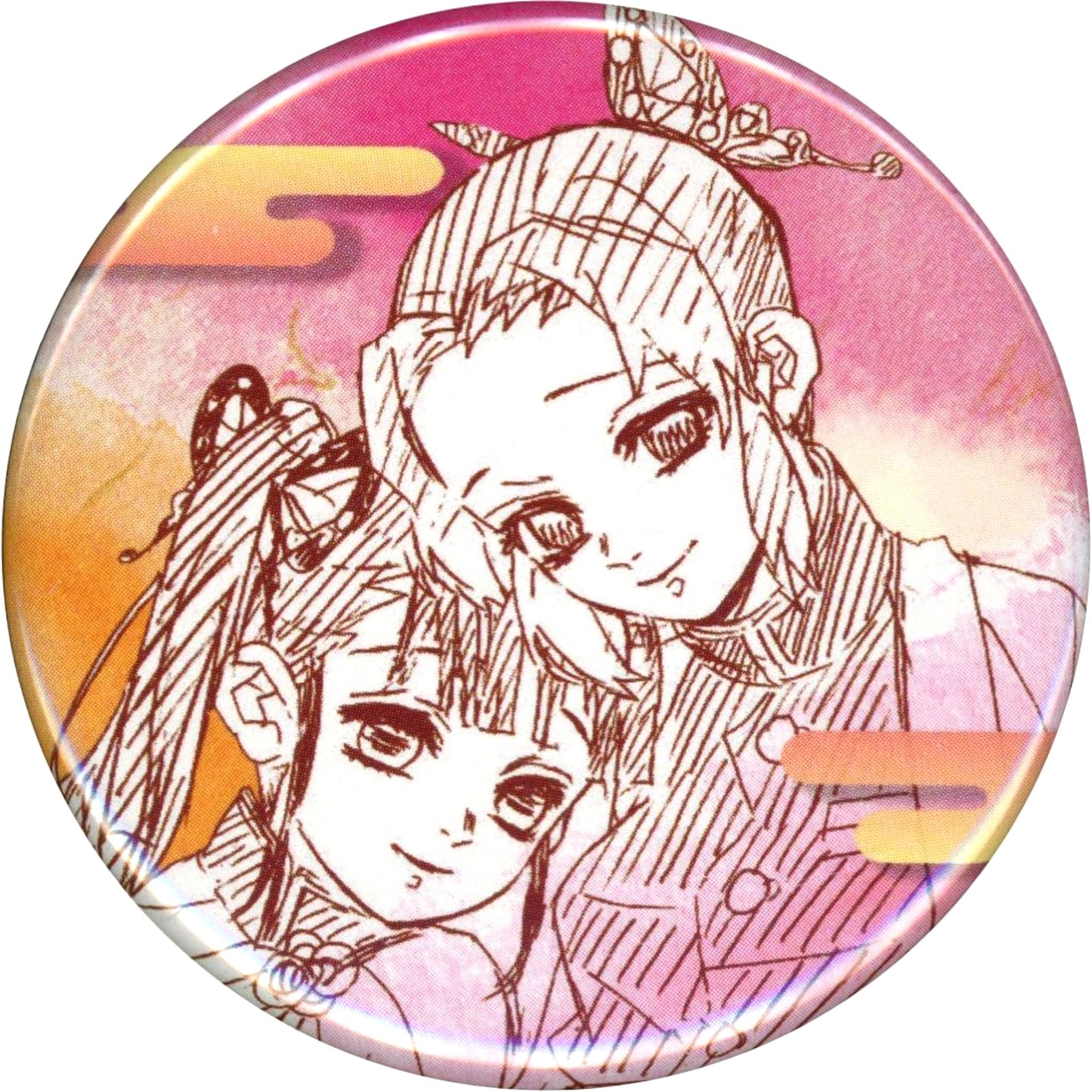 Shinobu Kocho & Kanao Tsuyuri Demon Slayer Kimetsu no Yaiba Collection Button Petit Koyoharu Gotouge Original Art Exhibition Fukuoka [USED]