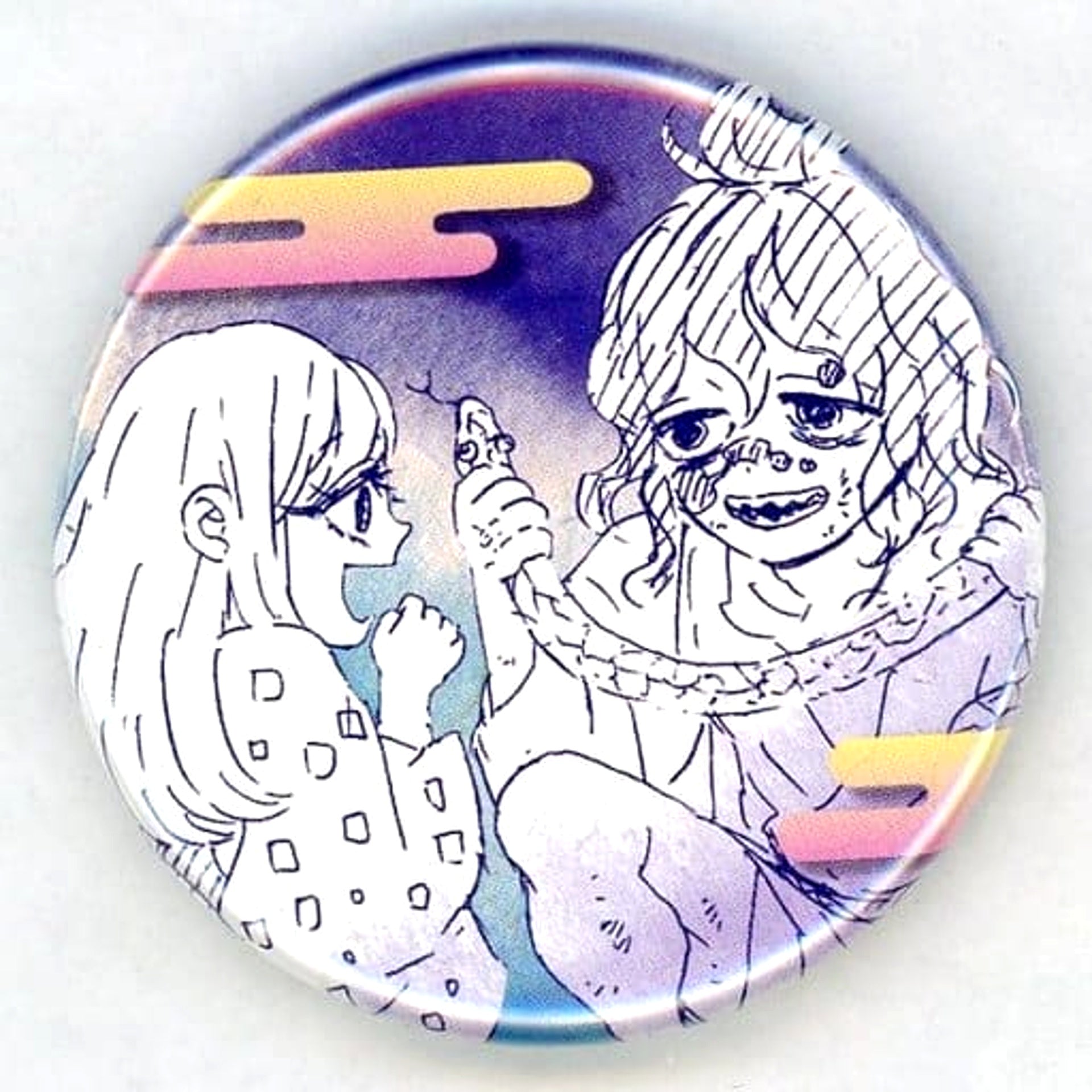 Demon Slayer: Kimetsu no Yaiba Gyuutarou Collection Can Badge Petit Koyoharu Gotoge Original Art Exhibition Fukuoka Limited Buttons [USED]