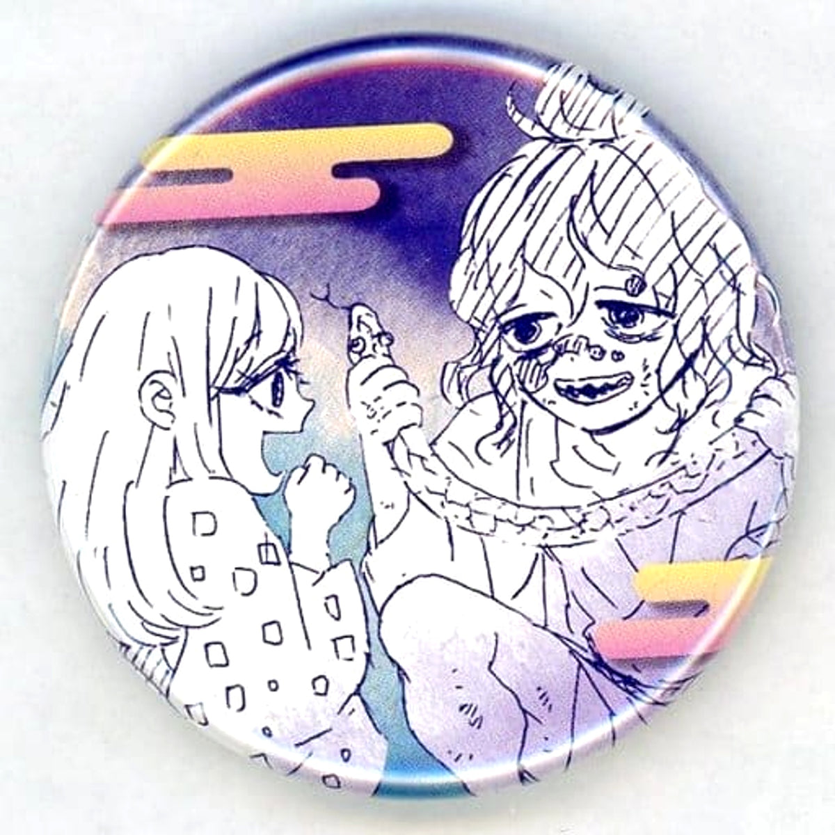 Demon Slayer: Kimetsu no Yaiba Gyuutarou Collection Can Badge Petit Koyoharu Gotoge Original Art Exhibition Fukuoka Limited Buttons [USED]
