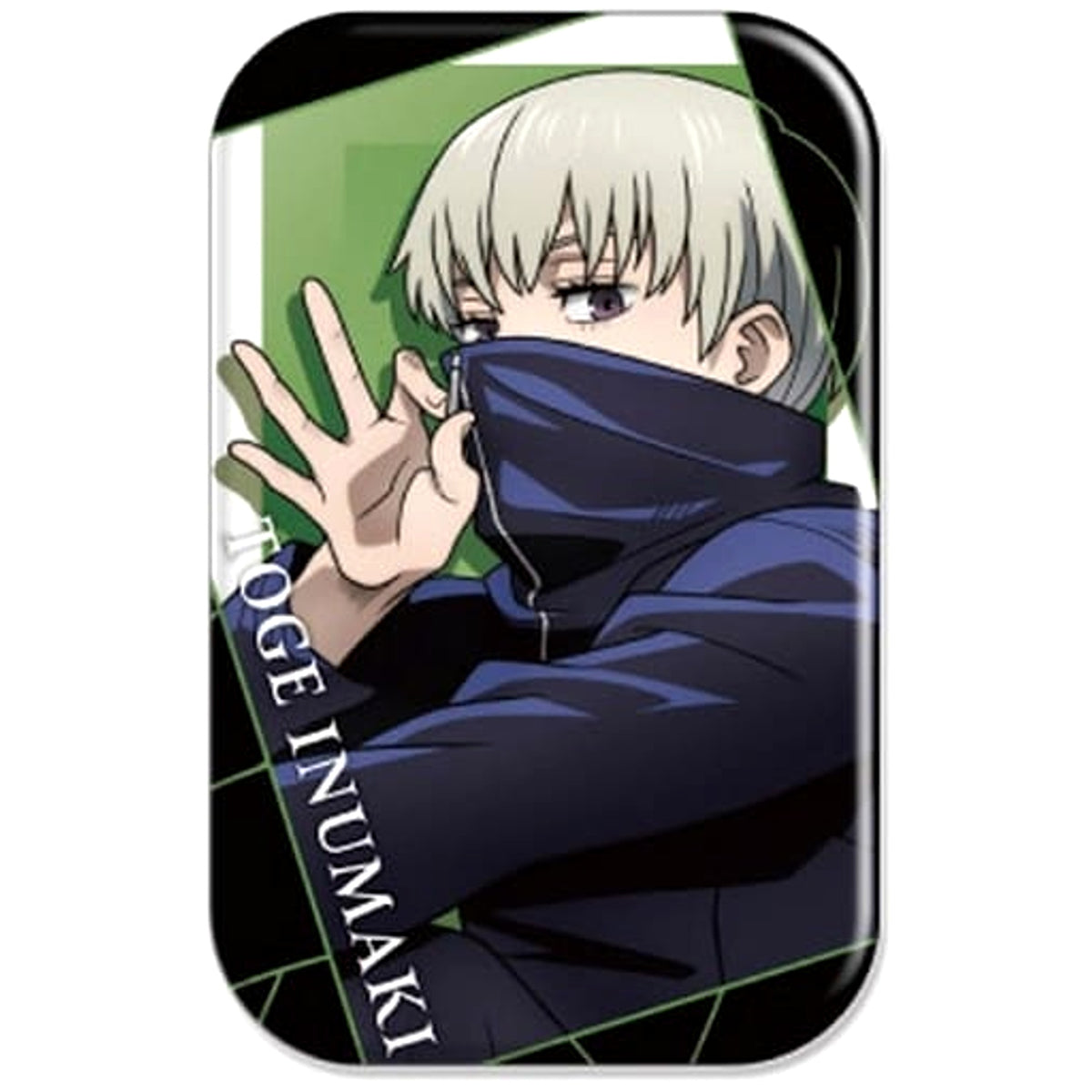 Jujutsu Kaisen Toge Inumaki Round Squiare Can Badge 3 Buttons [USED]