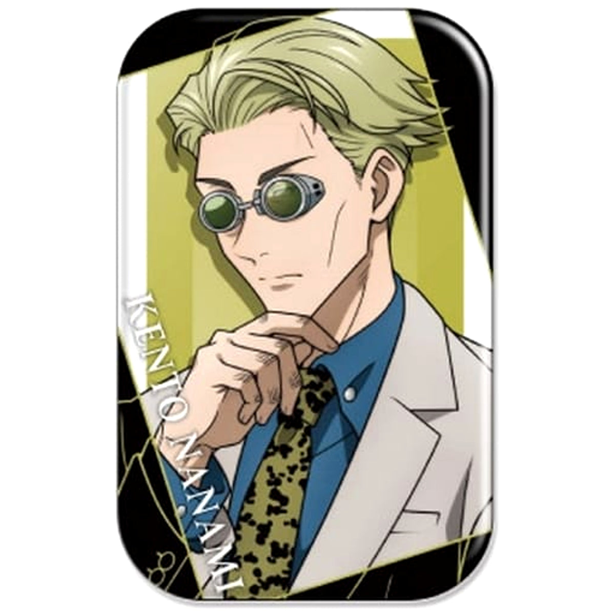 Jujutsu Kaisen Kento Nanami Round Squiare Can Badge 3 Buttons [USED]
