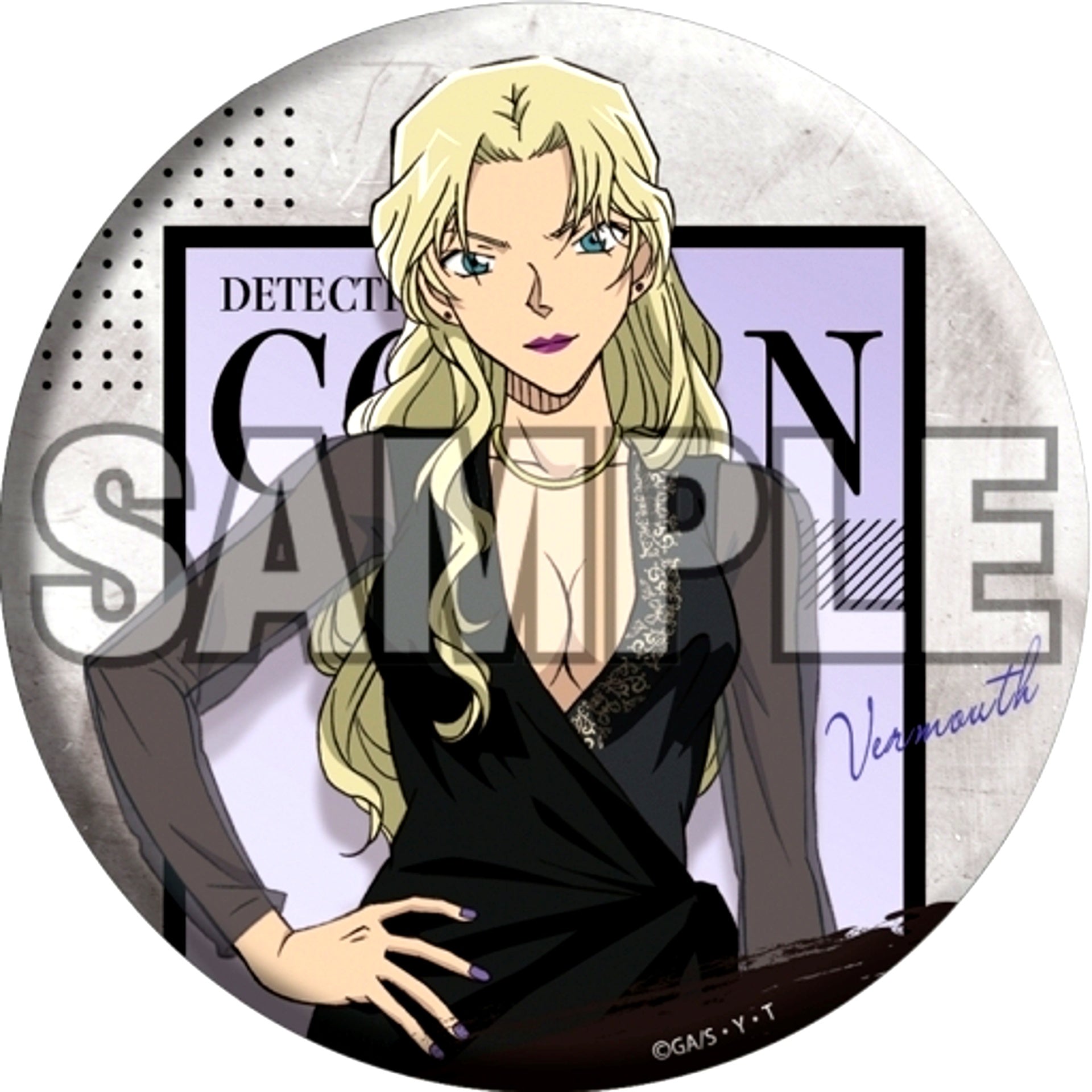 Vermouth Runway Detective Conan Slightly Big Button [USED]