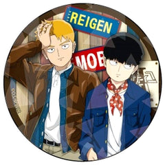 Mob Psycho 100 III Shigeo Kageyama Arataka Reigen Newly Drawn 65mm Hologram Can Badge 01 Buttons [USED]