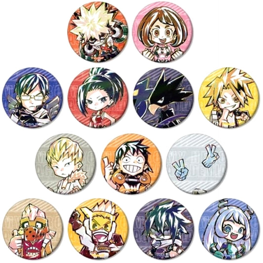 Katsuki Bakugo & Others My Hero Academia All 13 Types Set Chibi Ani-Art Trading Matte Button Ver.B [USED]