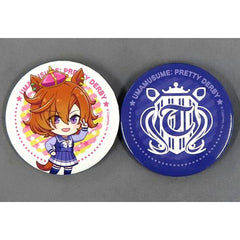 Set of 2 TM Opera O & Japan Uma Musume Training Center Academy School Badge Uma Musume Pretty Derby 2nd Anniversary V Sign Trading Button 7-Eleven x Uma Musume Pretty Derby 2nd Anniversary Campaign [USED]