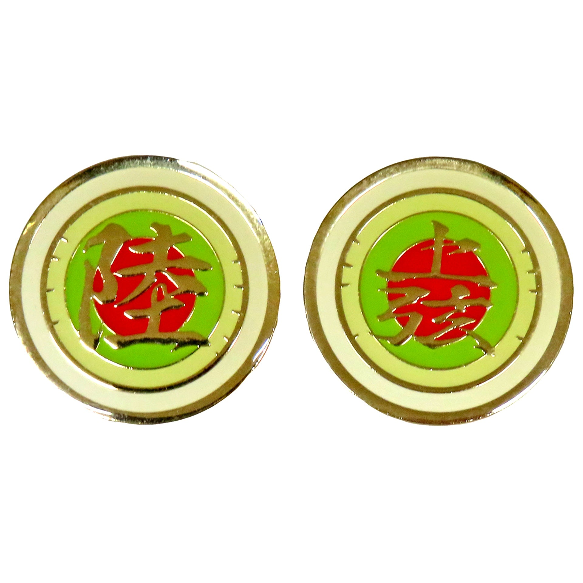 Set of 2 Upper Rank 6 Daki Demon Slayer To the Swordsmith Village World Tour Screening Eyes of Upper Rank Demons Pins Set Theater Goods [USED]