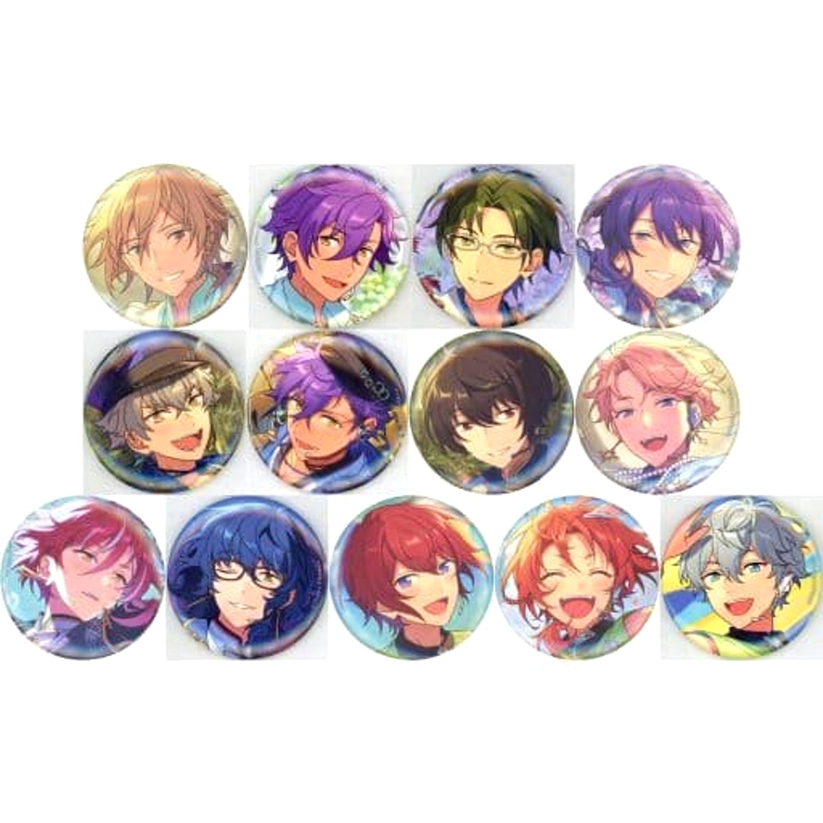 Ensemble Stars!! Adonis Otogari & Others Evecolle Can Badge 2022 Summer Idol Side All 13 Types Set Buttons [USED]