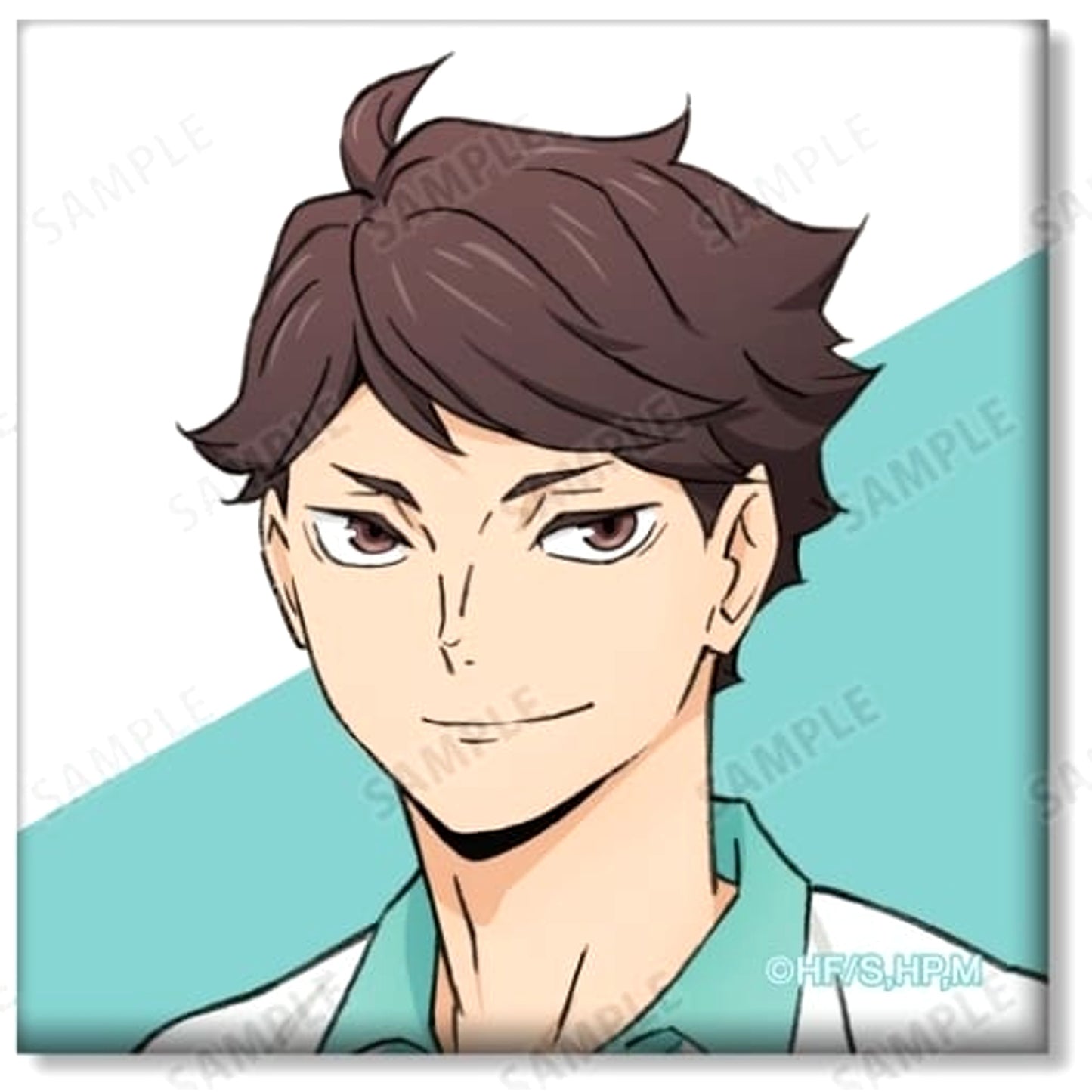 Haikyu!! Toru Oikawa Trading Square Can Badge Uniform Ver. Buttons [USED]