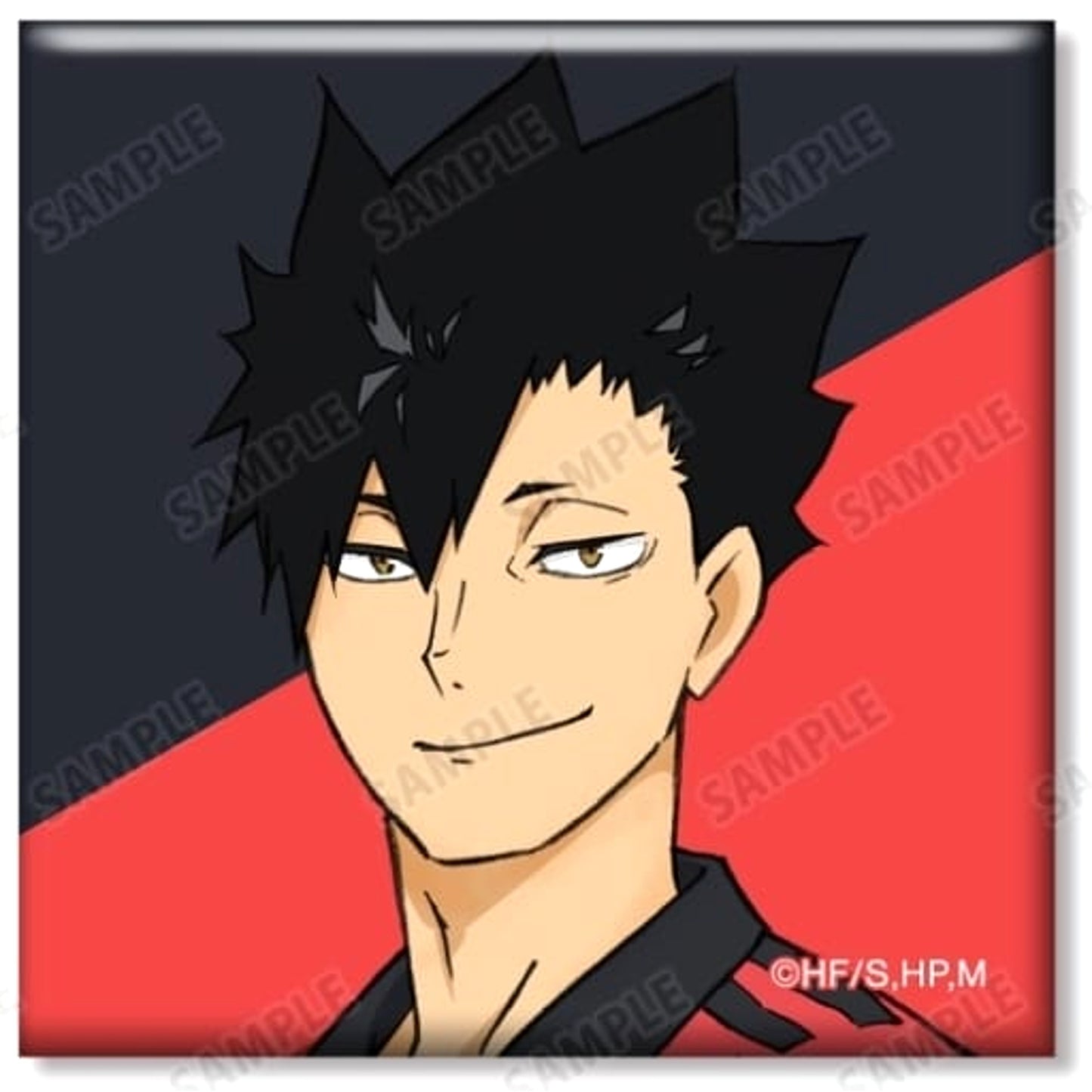 Haikyu!! Tetsuro Kuroo Trading Square Can Badge Uniform Ver. Buttons [USED]