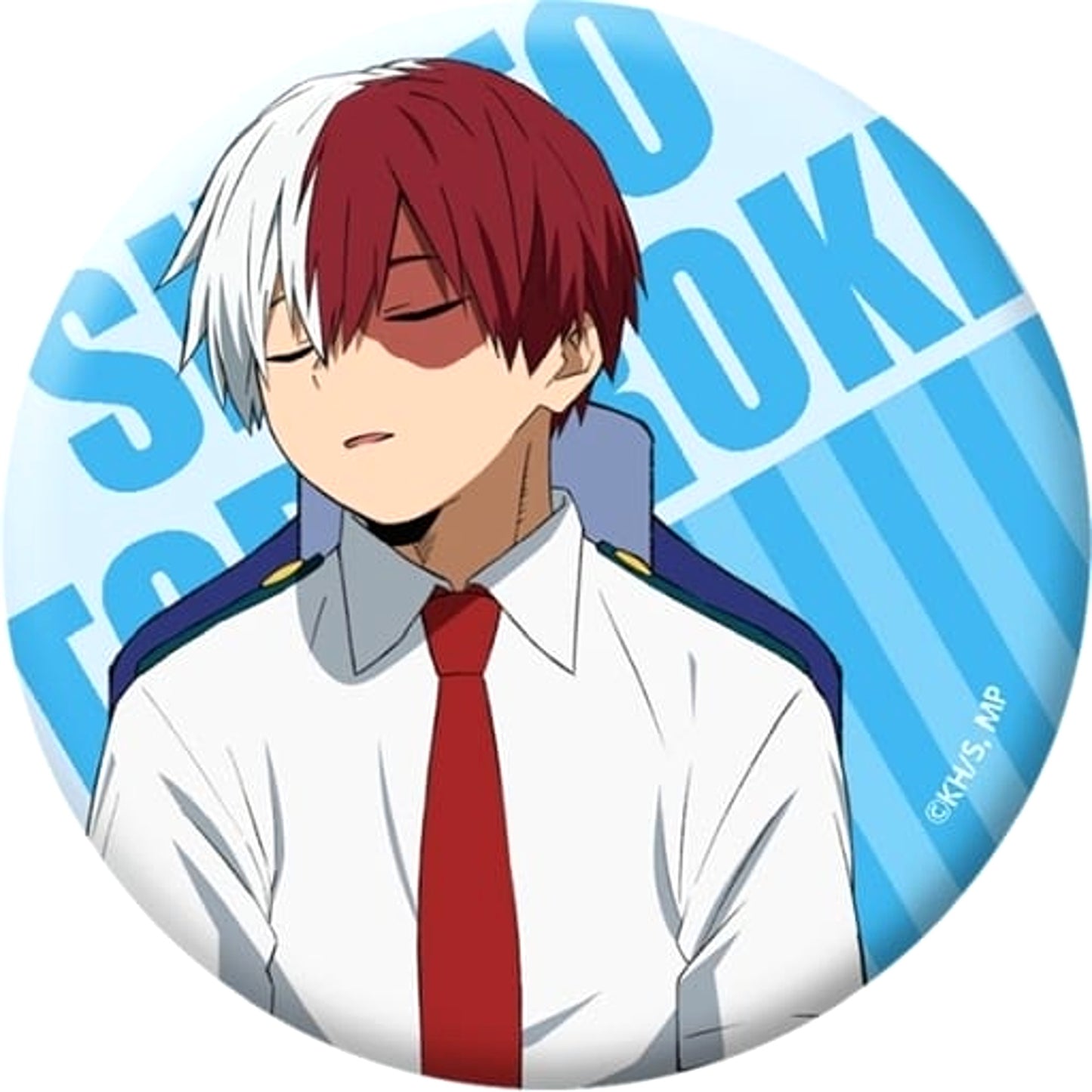 My Hero Academia Shoto Todoroki Trading Can Badge Heroes Nap Buttons [USED]