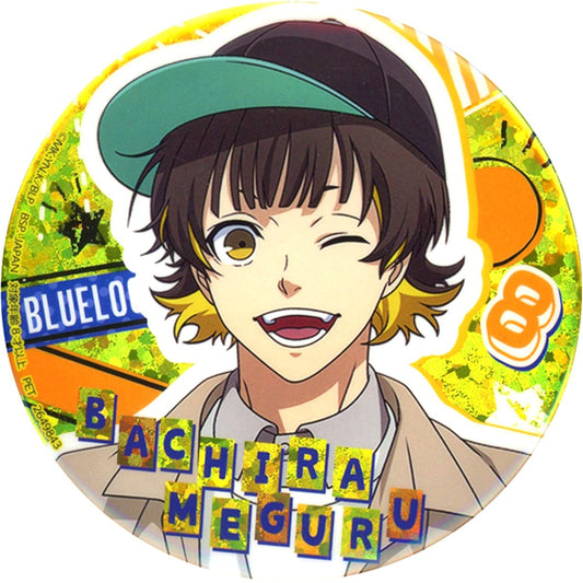Meguru Bachira Blue Lock x Namco Campaign Break Time Round Hologram Button [USED]