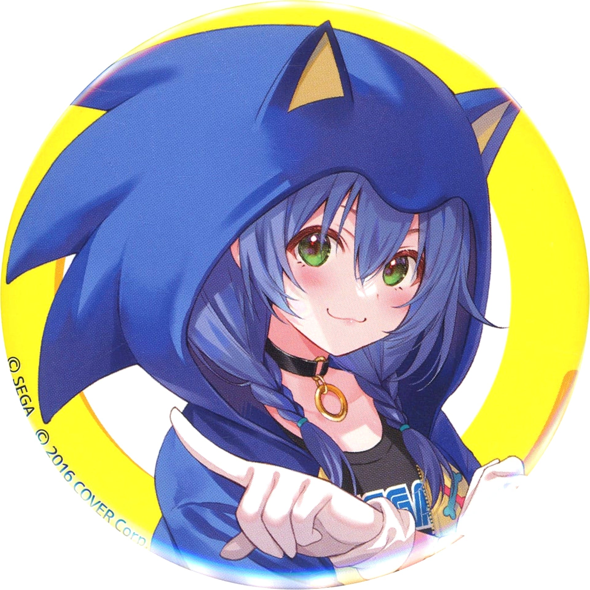 Korone Inugami - Sonic / Mini Character Badge Sega Lucky Lottery Online Hololive SoniKoro 2023 Prize E-3 [USED]