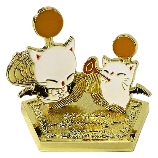 Moogle Eorzean Symphony Final Fantasy XIV Metal Pins with Stand Lapel Pin [USED]
