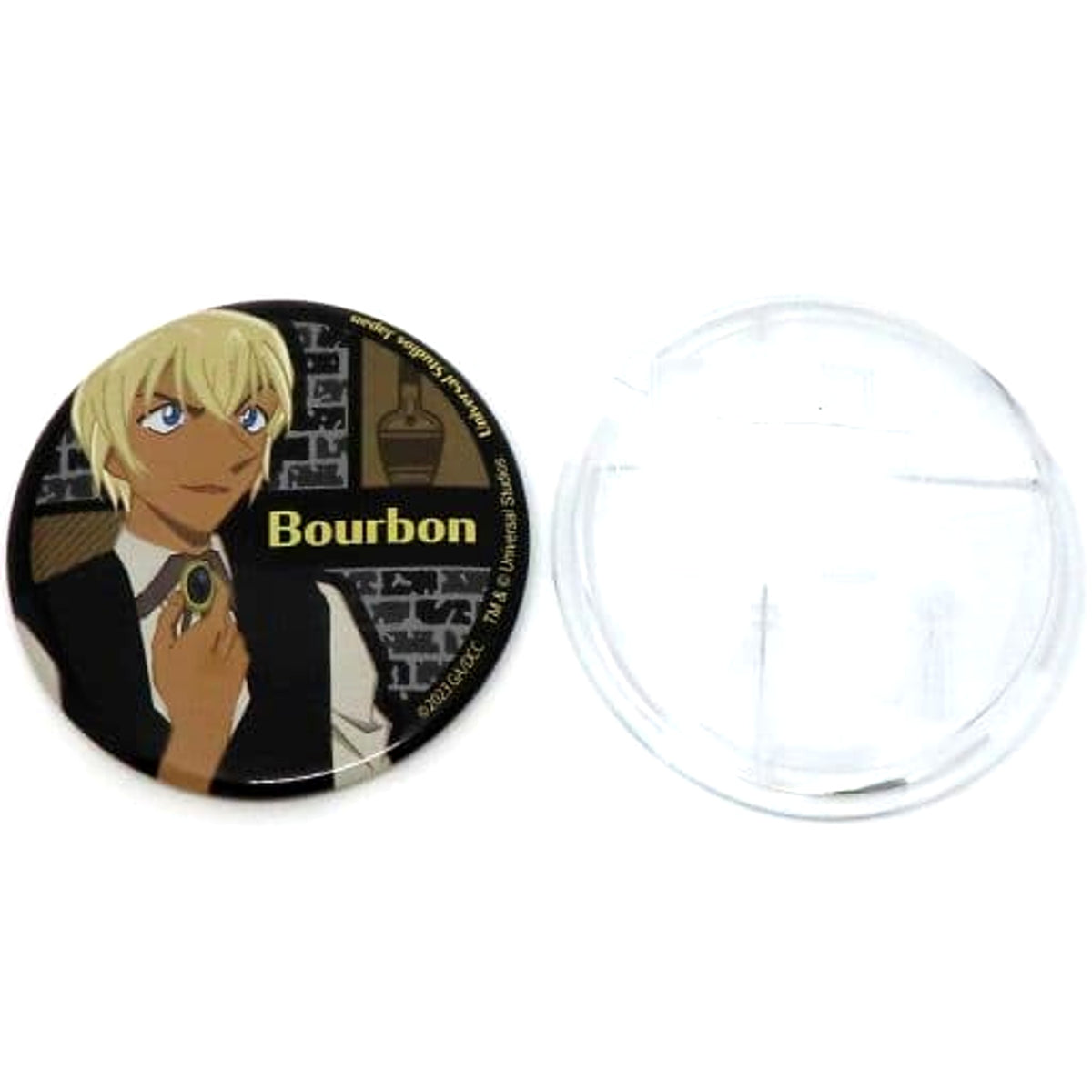 Detective Conan Bourbon Can Badge Collection 2023 Universal Studios Japan 2023 Limited Buttons [USED]