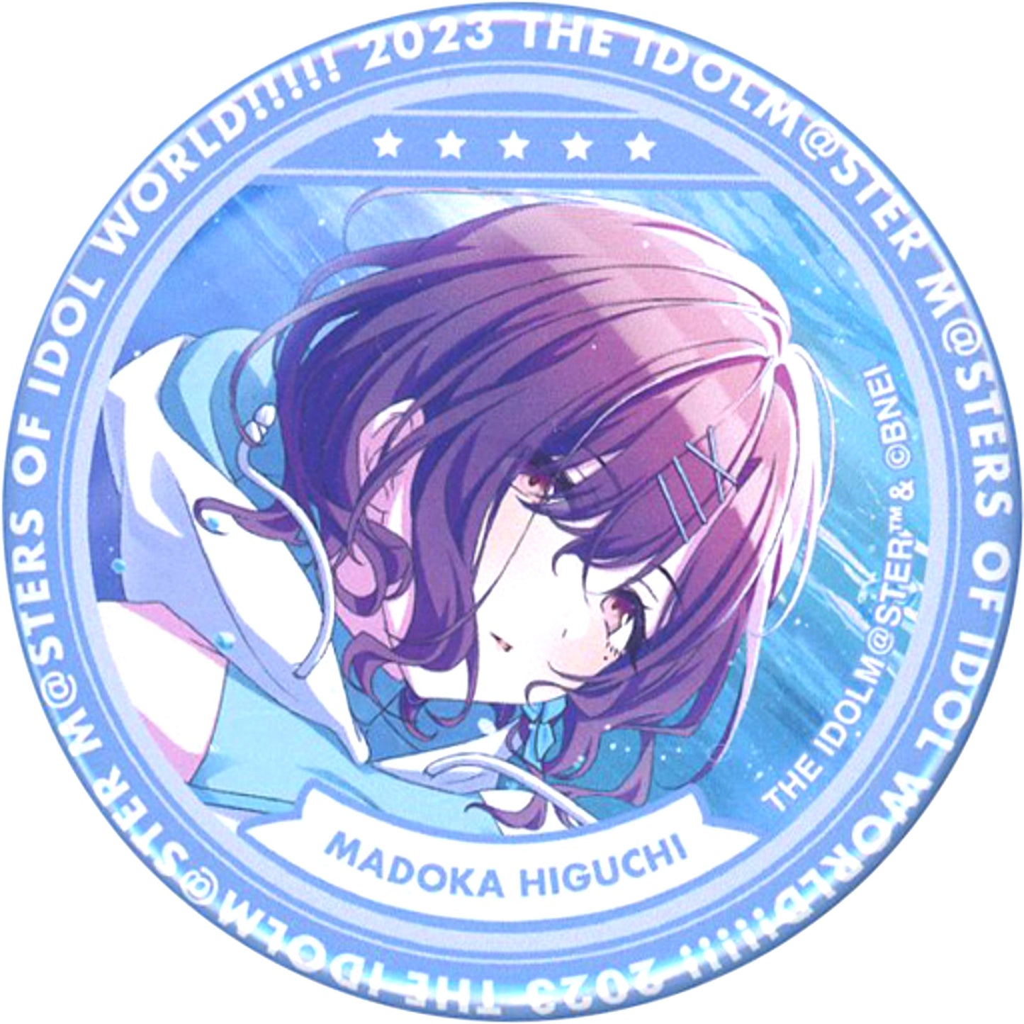 Madoka Higuchi THE IDOLMASTER MASTERS OF IDOL WORLD!!!!! 2023 Official Trading Badge A The Idolmaster Shiny Colors Ver. [USED]