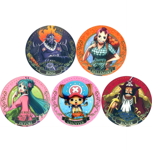 Set of 5 One Piece Birthday Jewelry Button December Mugiwara Store Limited [USED]
