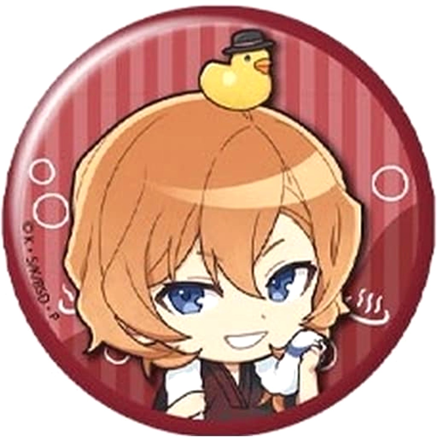 Chuya Nakahara Bungo Stray Dogs Random Button Mini Character Ver. Gokurakuyu Raku Spa Sentou e Youkoso: Busou Tanteisha Kyusoku-hen Limited [USED]