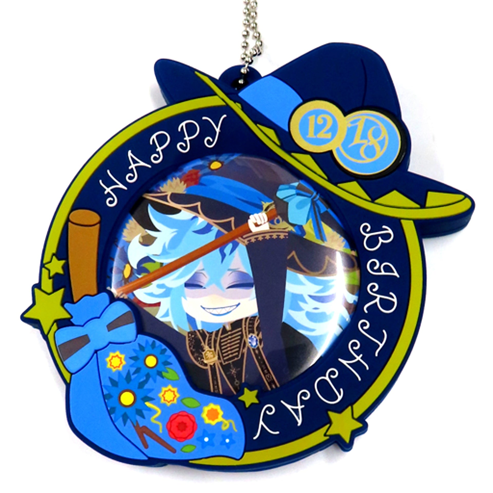 Idia Shroud Disney Twisted Wonderland Bloom Birthday Button with Cover Idia Birthday Commemorative Goods [USED]