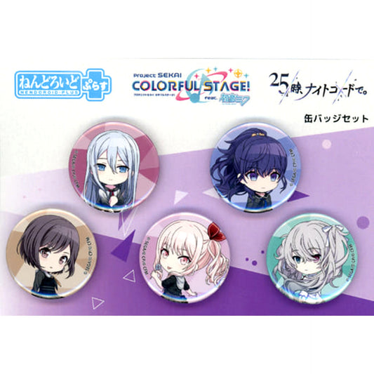 Hatsune Miku: Colorful Stage! 25-ji, Nightcord de. Nendoroid Plus Can Badge Set Buttons [USED]