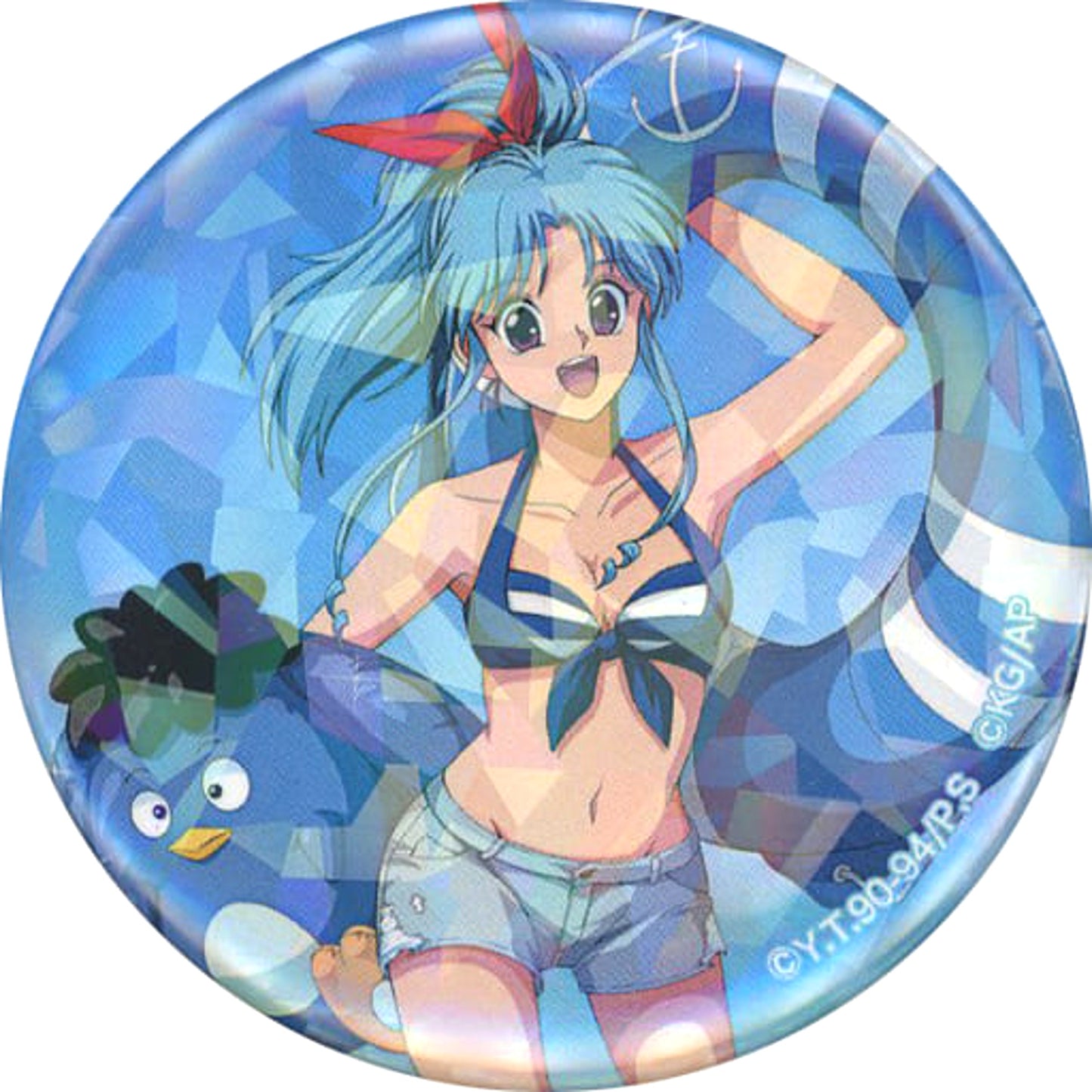 Yu Yu Hakusho Botan Seikakiki Holo Badge Collection 100% Maji Battle 30th Anniversary Shop By Pierrot Store Limited Buttons [USED]
