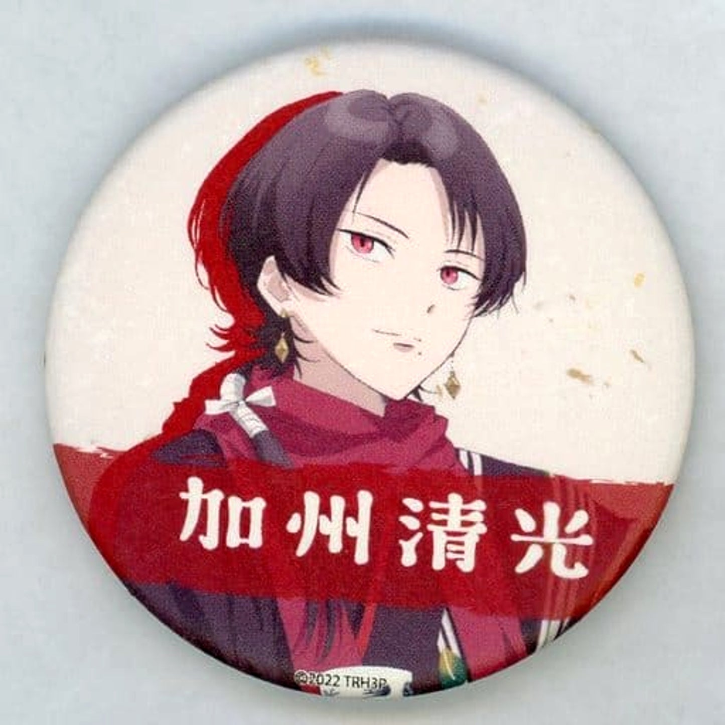 Toku: Touken Ranbu Hanamaru Setsugetsuka Kashu Kiyomitsu Newly Drawn DMM Scratch! Japanese Style Can Badge Prize E-2 Buttons [USED]