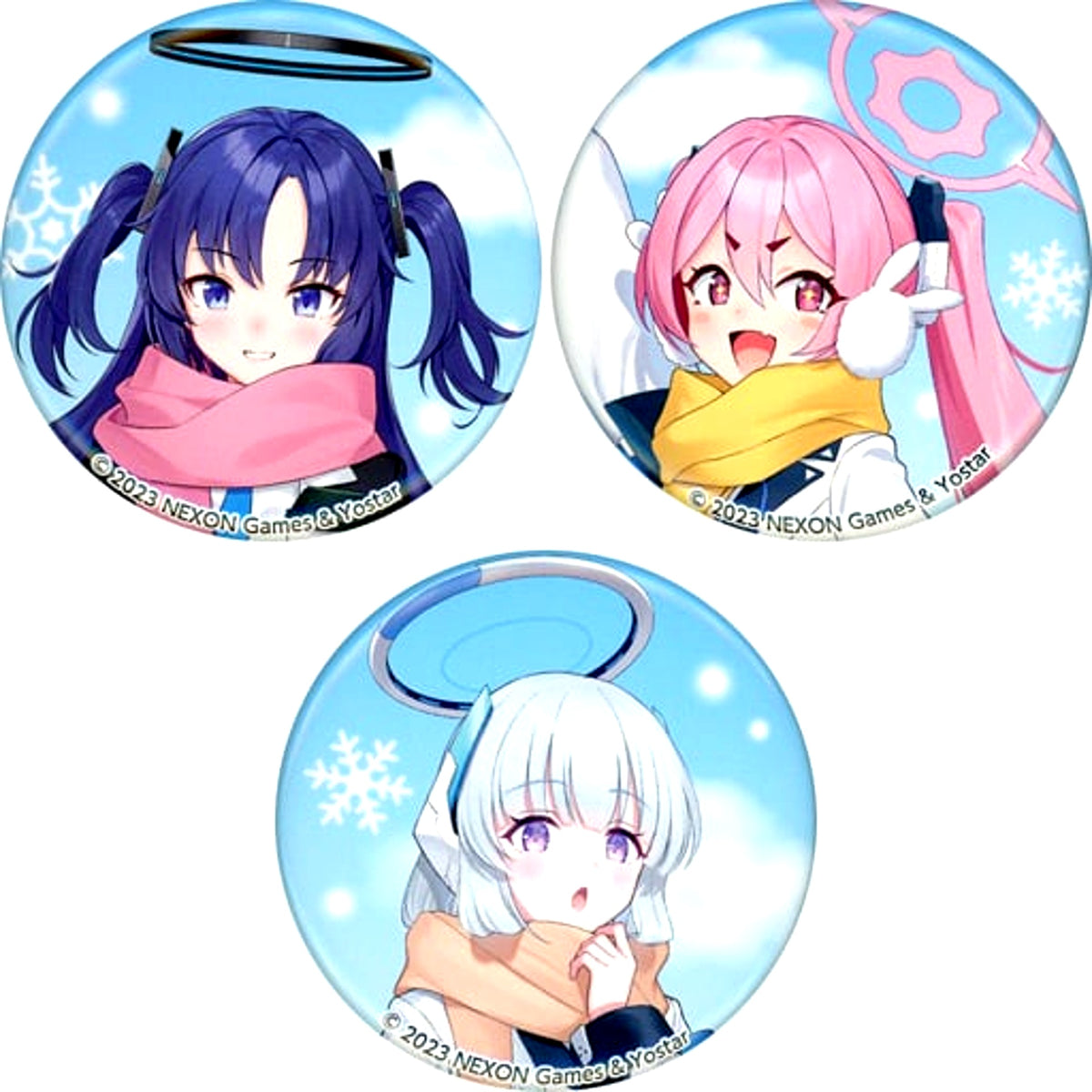 Seminar Illustration Ver. Character Button Set of 3 Blue Archive [USED]