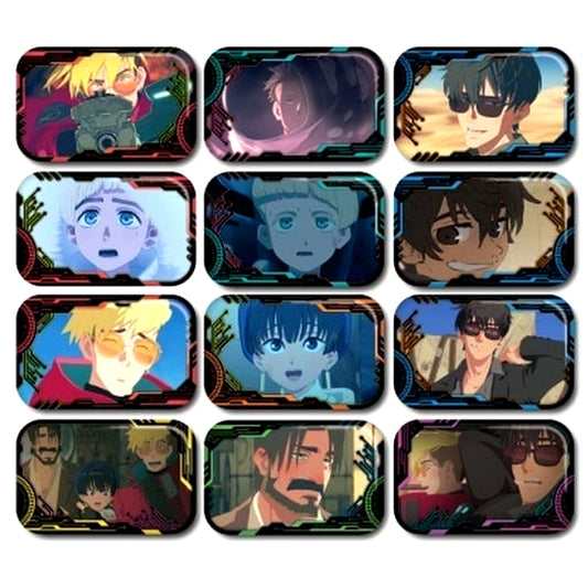 Set of 12 TRIGUN STAMPEDE Marukaku Button [USED]