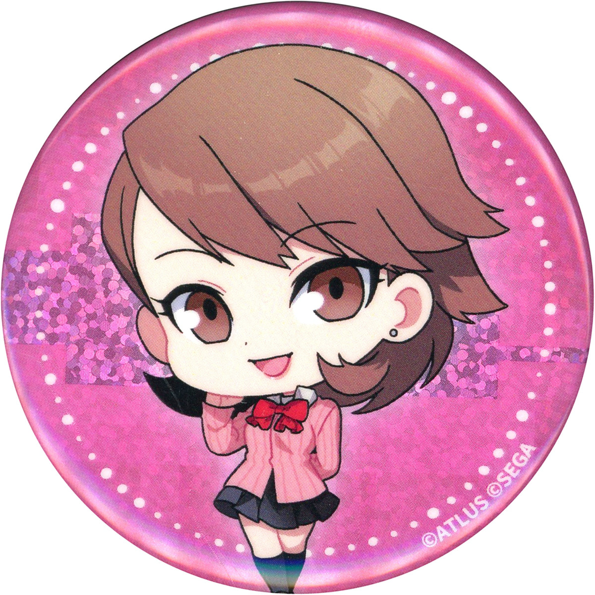 Yukari Takeba E-3 Prize Hologram Button Rakuten Collection Persona 3 Portable [USED]