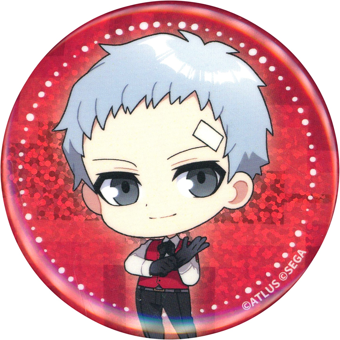 Akihiko Sanada Persona 3 Portable Hologram Button Prize E-5 Rakuten Collection [USED]