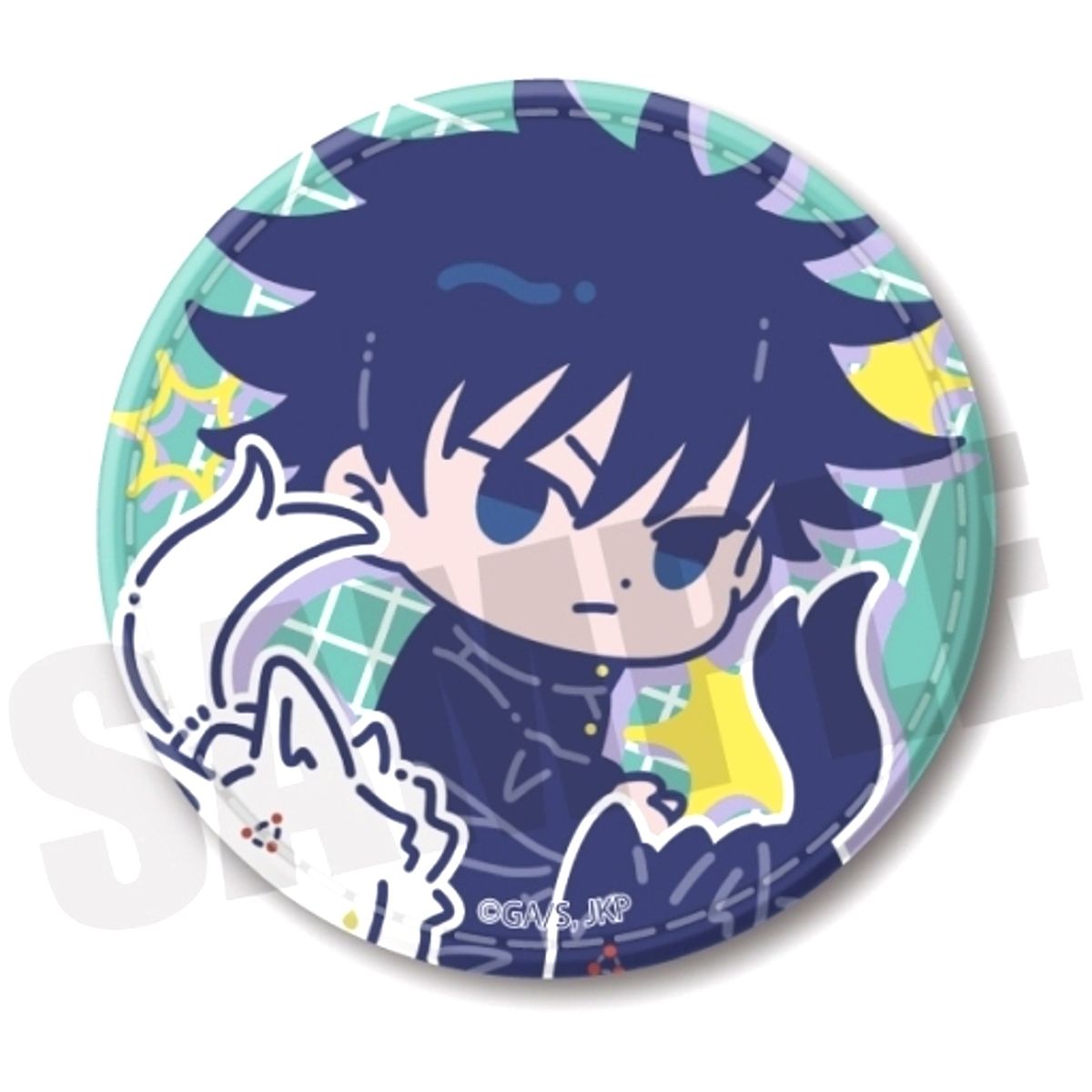 Megumi Fushiguro Jujutsu Kaisen Retopop Vol. 1 Leather Button B [USED]