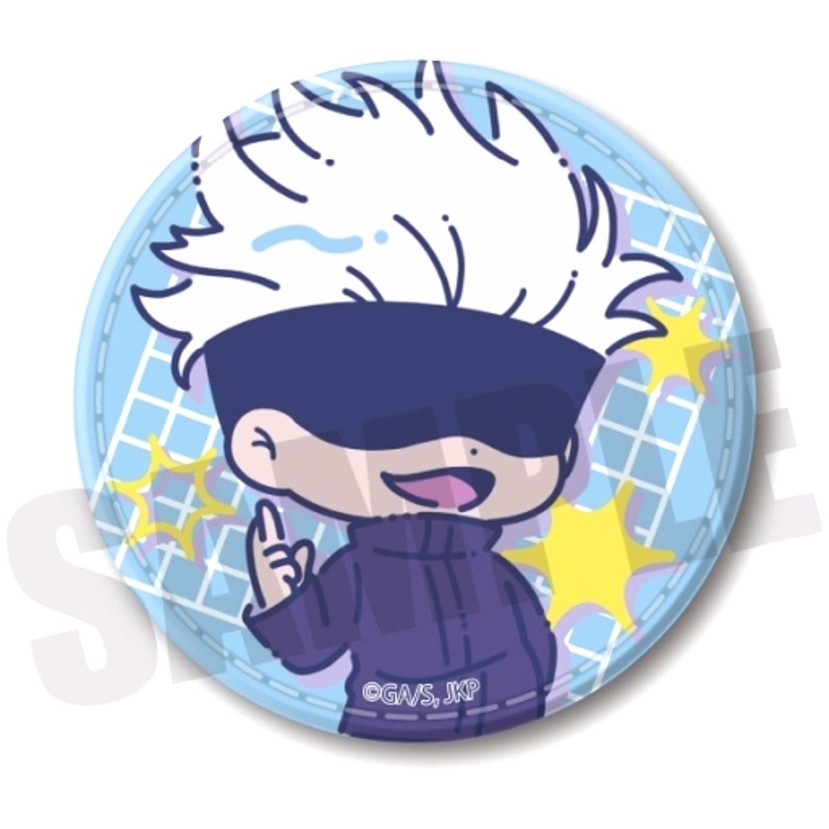 Satoru Gojo Jujutsu Kaisen Retopop Vol. 1 Leather Button E [USED]