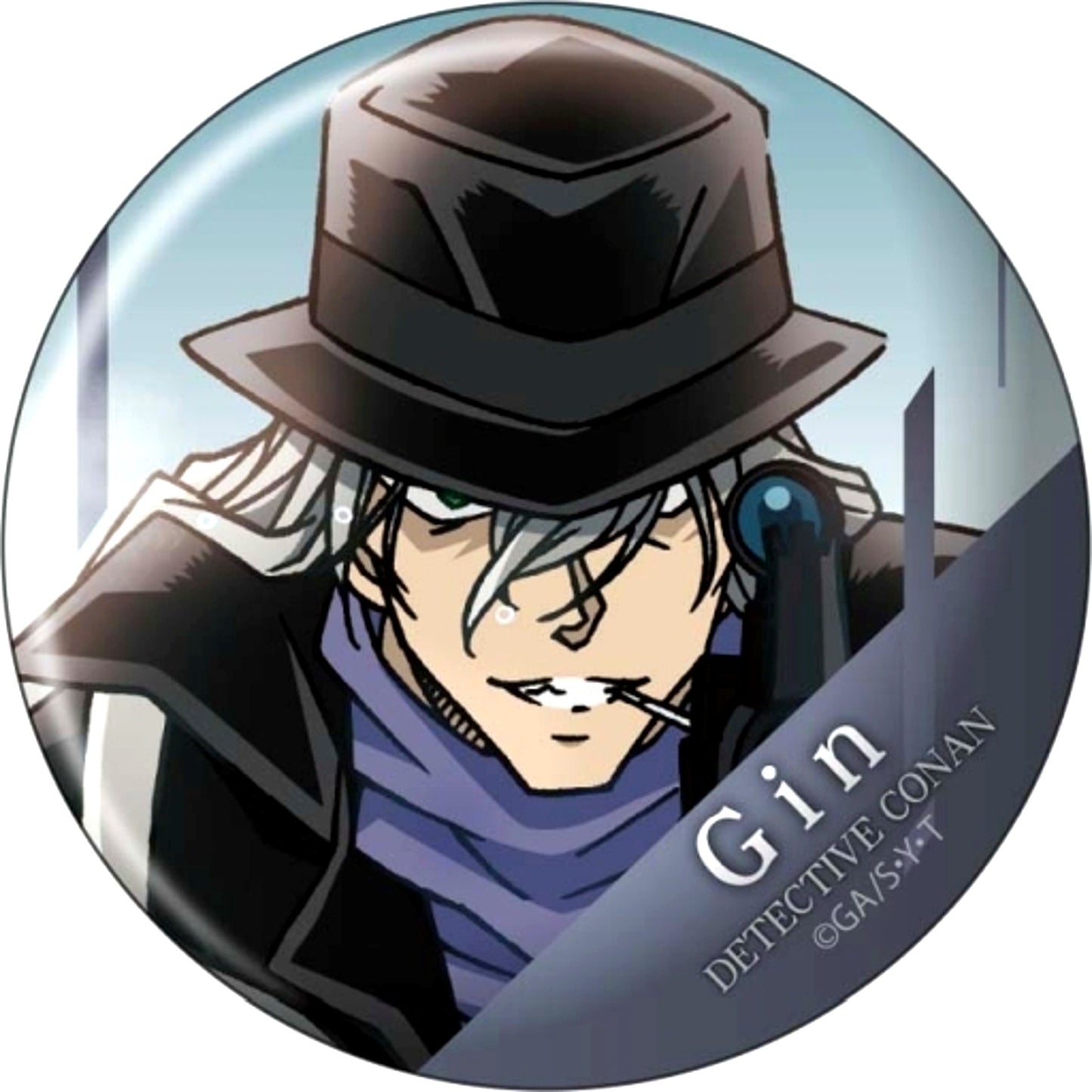 Gin Detective Conan Modern Gradation Button [USED]