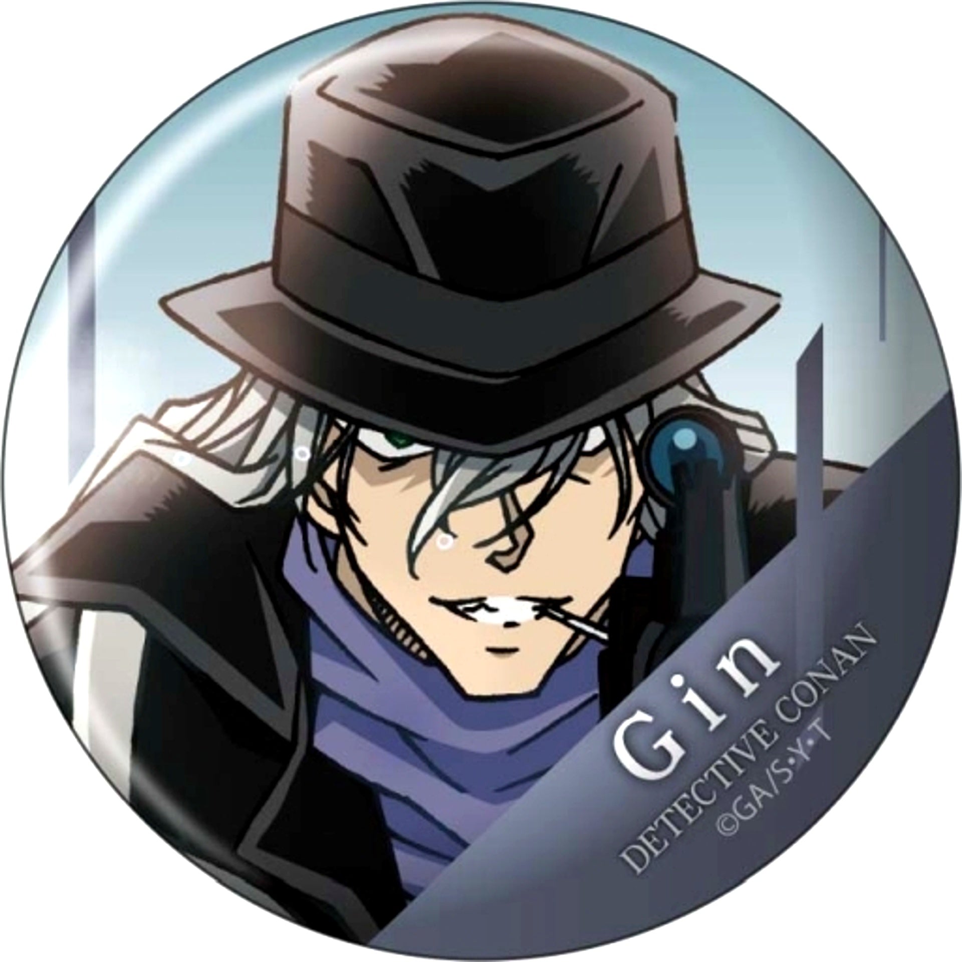 Gin Detective Conan Modern Gradation Button [USED]