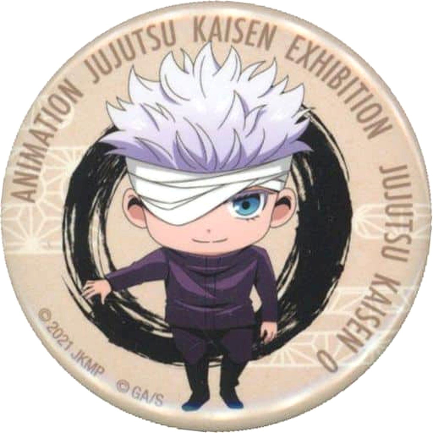 Satoru Gojo Jujutsu Kaisen 0 Mini Button Animation Jujutsu Kaisen Exhibition Gekijo-ban Jujutsu Kaisen 0 hen Limited [USED]