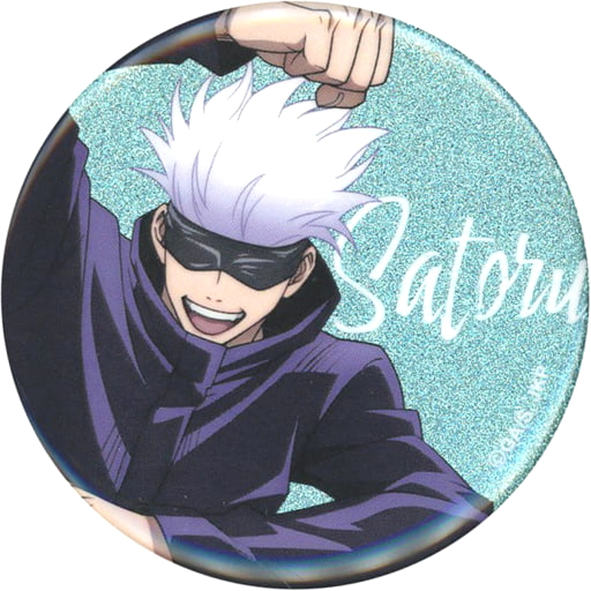 Jujutsu Kaisen 0 Satoru Gojo Trading Can Badge Animation Jujutsu Kaisen Exhibition Gekijo-ban Jujutsu Kaisen 0 hen Limited Buttons [USED]