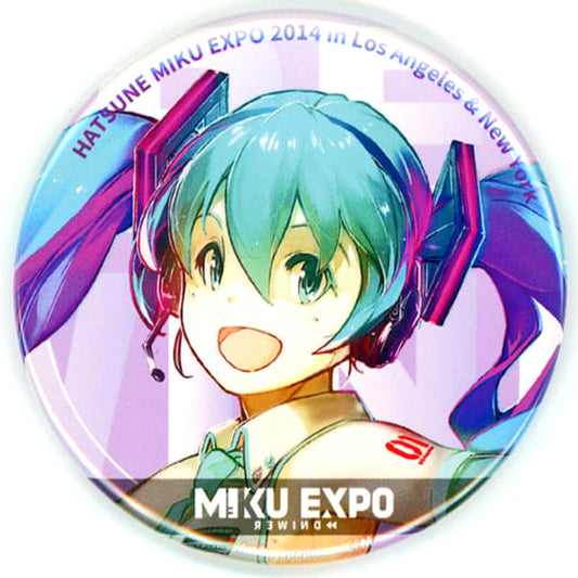 VOCALOID Hatsune Miku Art By Apapico 57mm Can Badge Main Visual Hatsune Miku Expo Rewind Limited Buttons [USED]